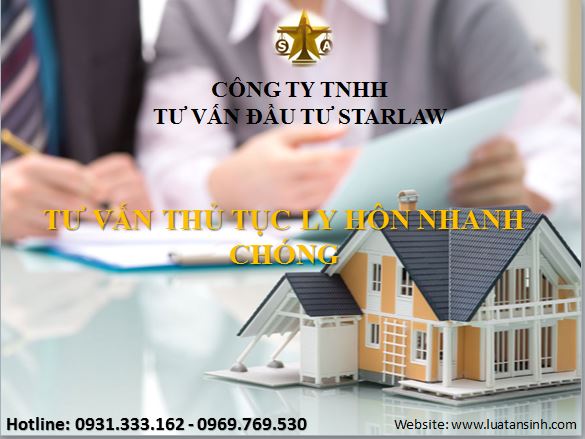 TƯ VẤN THỦ TỤC LY HÔN NHANH CHÓNG